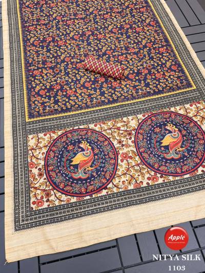 Nitya Silk Vol 11 By Apple Bhagalpuri Silk Saree Collection